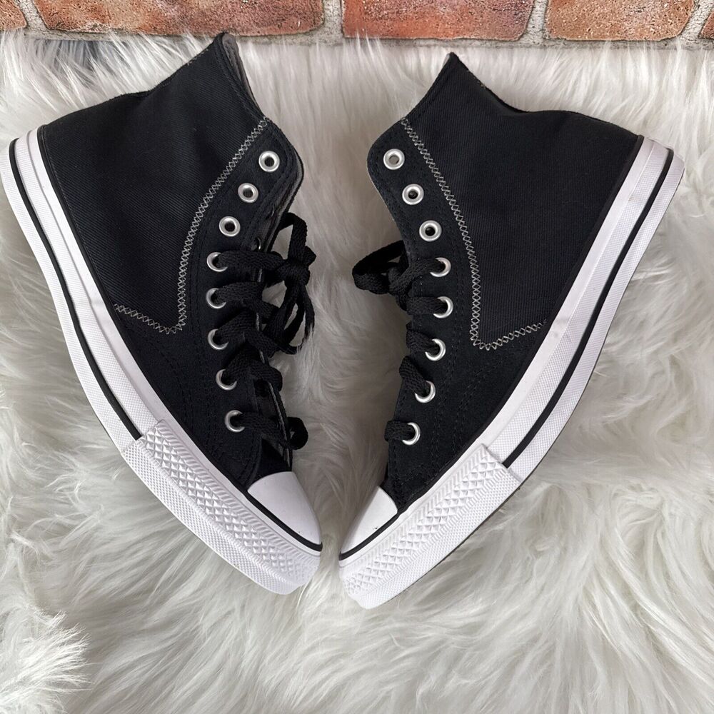 Converse Chuck Taylor All Star- B Grade Shoes Black Men's Sz 9.5 W 11.5 A08186C - Picture 3 of 13